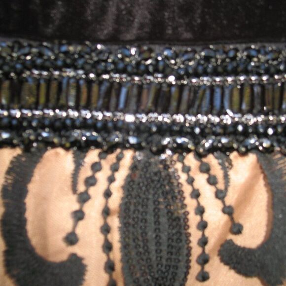 Mac Duggal  67614 Velvet Long Sleeve Sequined Ballgown Dress - Picture 7 of 12